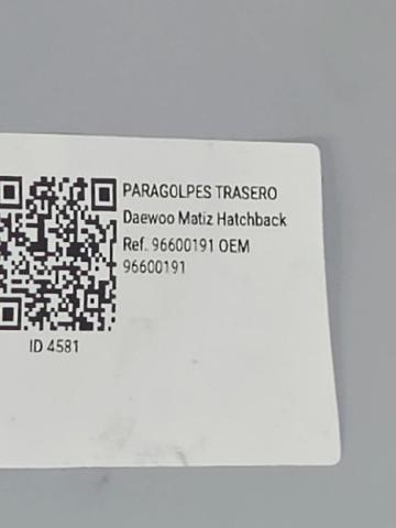 GM 96600191 Задний бампер в наличии Киев