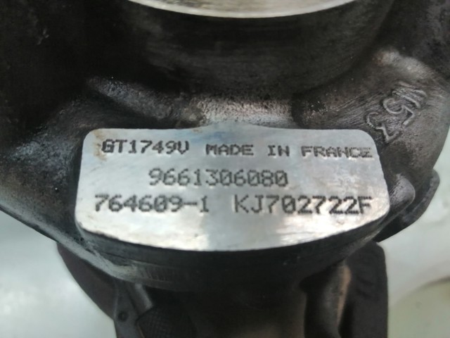 Turbocompressor para citroen jumpy (vf7) (2007-...) 2.0 hdi 120 d-rhk 9661306080