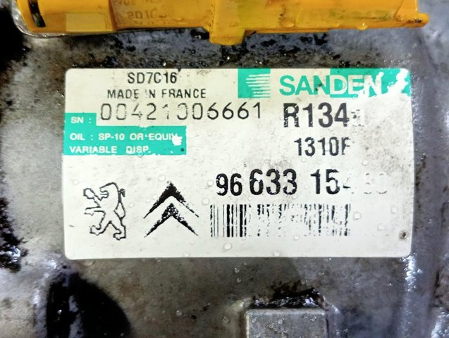 PEUGEOT 9663315480 Компрессор кондиционера в наличии Львов