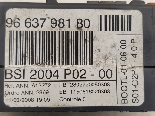 PEUGEOT 9663798180 в наличии Ирпень