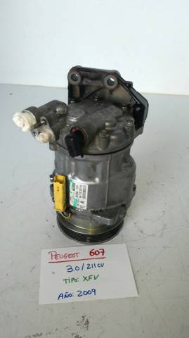 Compressor de ar condicionado para Peugeot 607 (S2) pacote de ébano / 0,05 - ... XFV 9671824180