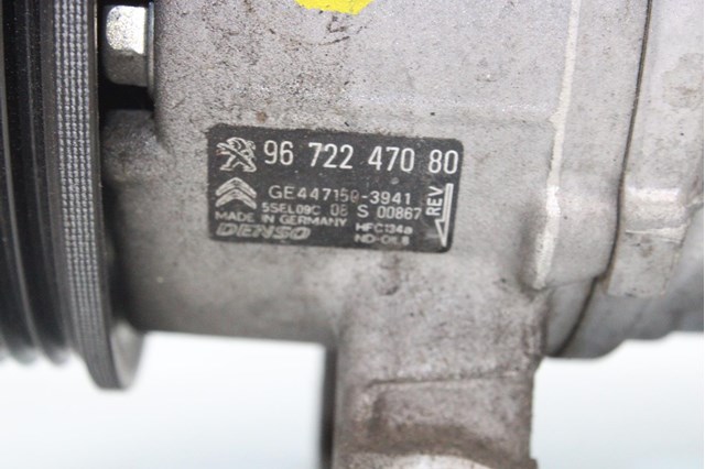 Compressor de ar condicionado para Citroen C1 (pm_,pm_) (2005-2014) 1.0 8hr 9672247080
