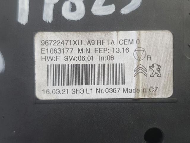 PEUGEOT 96722471XU Блок управления режимами отопления/кондиционирования в наличии Тернополь