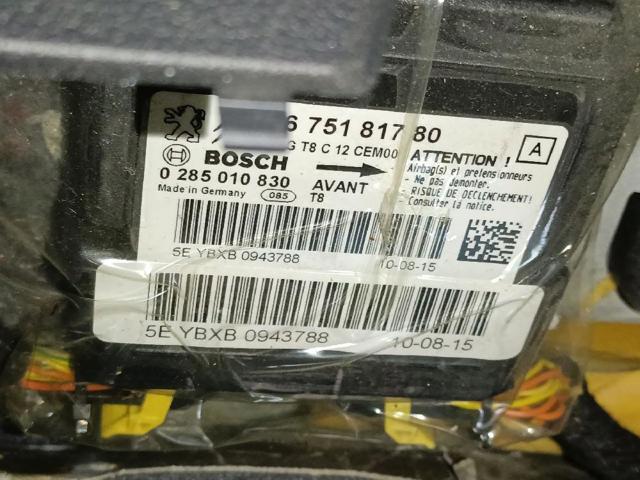 9675181780 PEUGEOT Модуль-процессор управления подушкой безопасности (ЭБУ AIRBAG) купить в Ровно