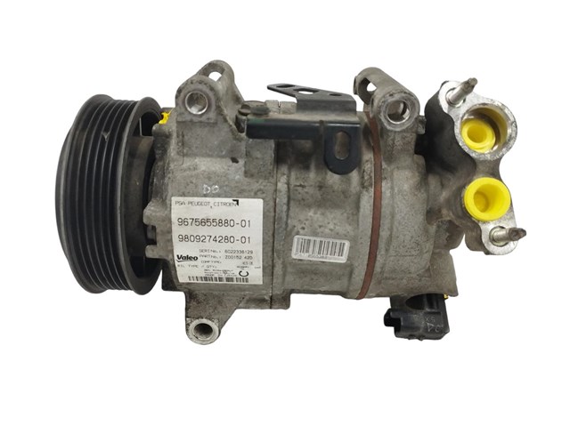 Compressor de ar condicionado para Peugeot 208 (ca_,ca_) (2012-...) 1.6 HDI / BlueHDI 75 9HK(DV6ETEDM)BHW(DV6FE) 9675655880