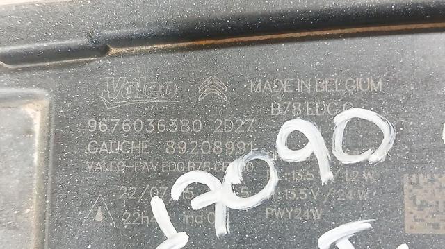 9676036380 PEUGEOT Фара дневного света левая купить в Черкассы