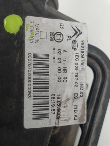 9681806180 PEUGEOT Фара правая купить в Львов