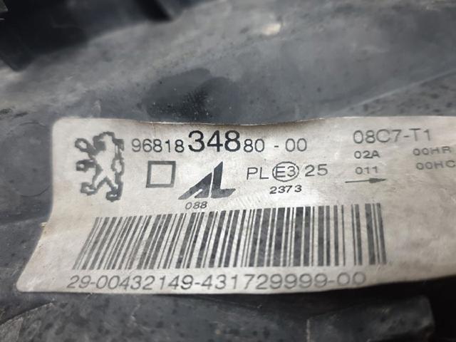 9681834880 PEUGEOT Фара левая купить в Ирпень