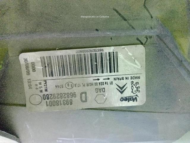 PEUGEOT 9682829280 Правая фара в наличии Киев