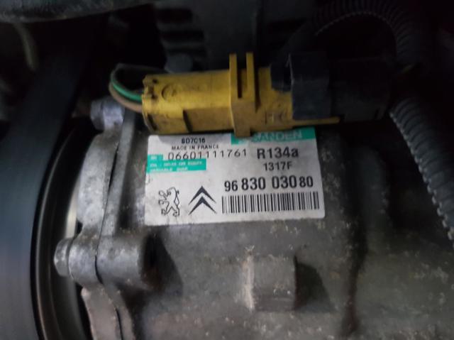 Compressor de ar condicionado para Peugeot 407 1.6 HDI 110 9HYDV6TED4 9683003080