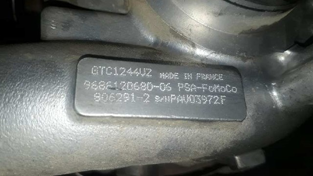 Turbocompressor para Peugeot 308 1.6 HDI 9h05 9686120680