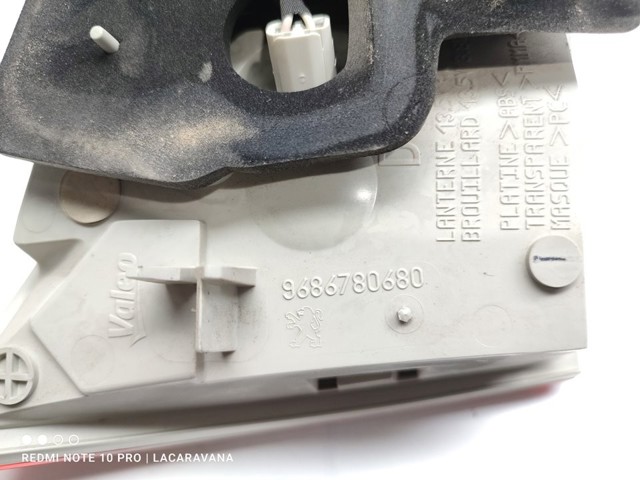 9686780680 PEUGEOT Фонарь задний правый внутренний купить в Хмельницкий