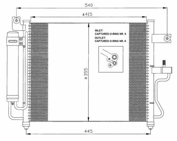 HYUNDAI 9760625600 Радиатор кондиционера в наличии Ужгород