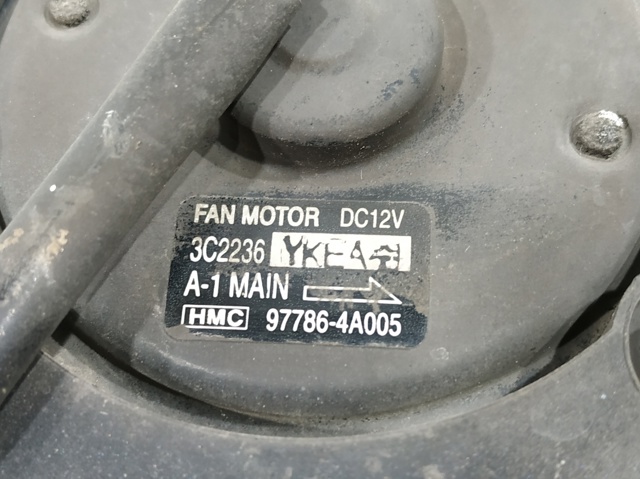 977304A005 HYUNDAI Диффузор радиатора кондиционера, в сборе с крыльчаткой и мотором купить в Украина
