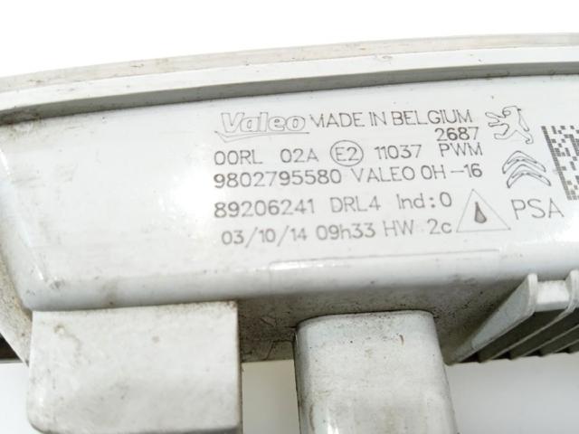 9802795580 PEUGEOT Фара дневного света купить в Кривой Рог