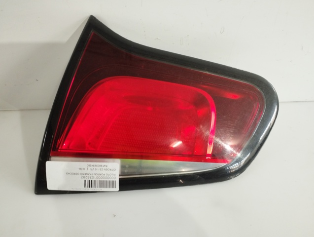 9803934280 PEUGEOT Фонарь задний правый внутренний купить в Украина