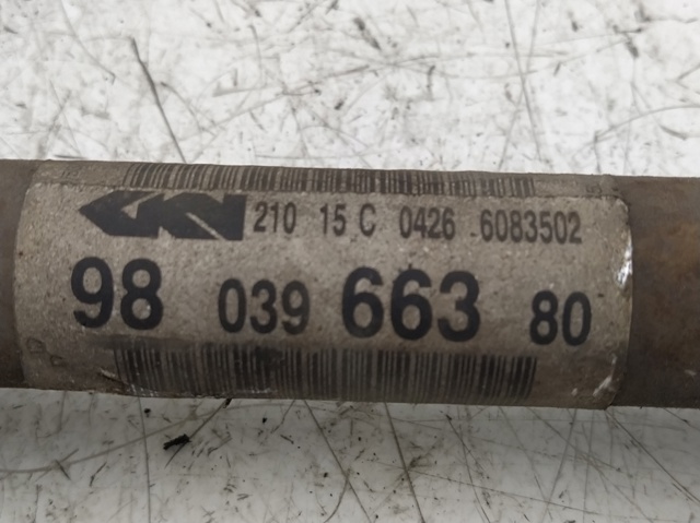 PEUGEOT 9803966380 Полуось (привод) передняя правая в наличии Тернополь