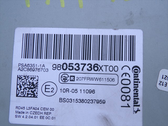 PEUGEOT 98053736XT00 в наличии Киев