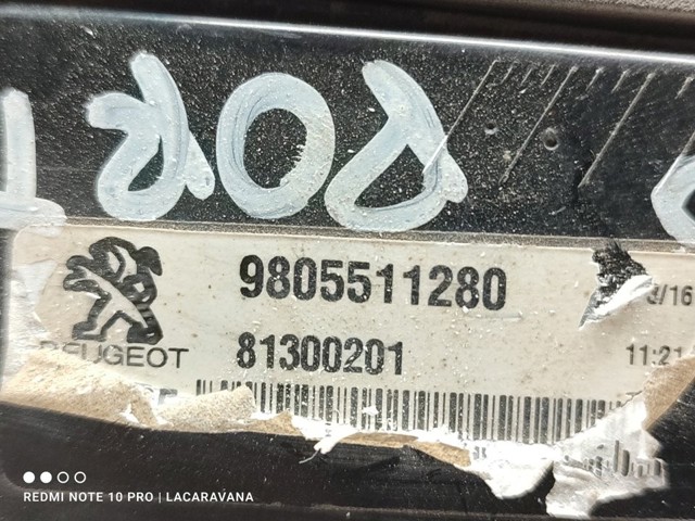 PEUGEOT 9805511280 Фонарь задний правый внутренний в наличии Запорожье