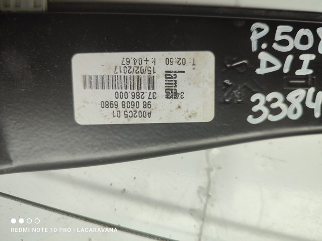 PEUGEOT 9806086980 Стеклоподъемник передней левой двери в наличии Тернополь