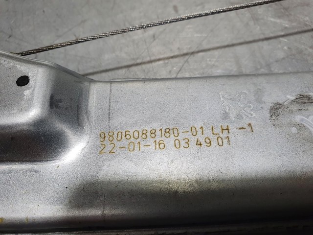 PEUGEOT 9806088180 Механизм стеклоподъемника двери передней левой в наличии Днепр