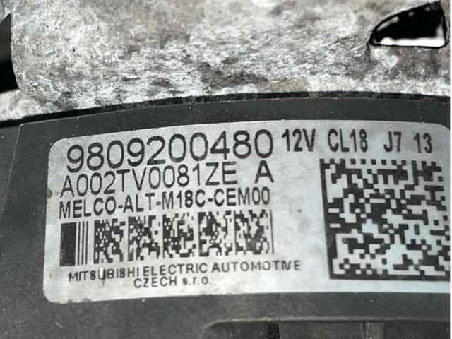 9809200480 PEUGEOT Генератор купить в Тернополь