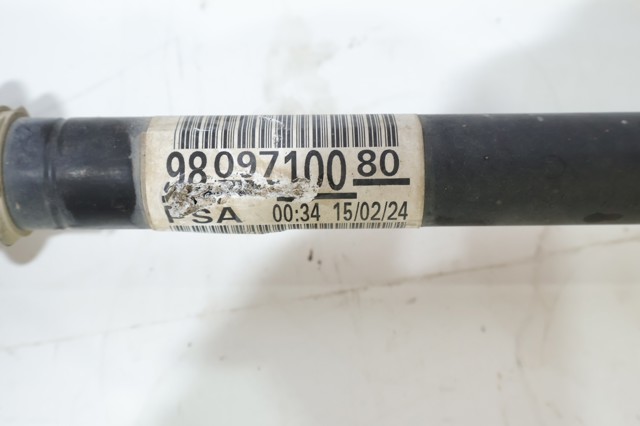9809710080 PEUGEOT Полуось (привод) передняя левая купить в Хмельницкий