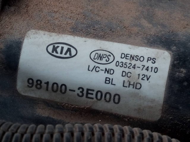 Motor limpo dianteiro para Kia Sorento I 2.5 CRDI D / D4CB 981003E000