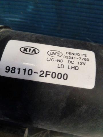 Motor Limpo Dianteiro para Kia Cerato Fastback 1.6 CRDI D4EA 98110-2F000