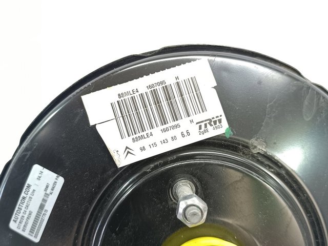 Reforçador dos freios a vácuo Peugeot 207 WA, WC
