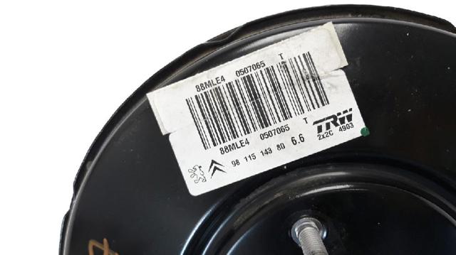 Reforçador dos freios a vácuo Peugeot 207 WA, WC