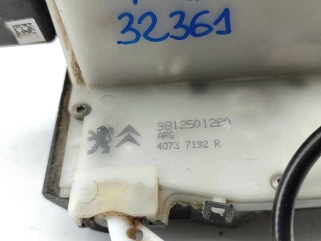 9812501280 PEUGEOT Замок двери задней левой купить в Тернополь