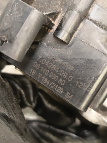 9814099080 PEUGEOT Помпа водяная (насос) охлаждения, дополнительный электрический купить в Сумы