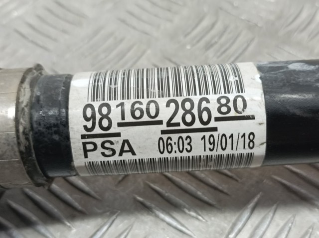 9816028680 PEUGEOT Полуось (привод) передняя правая купить в Ровно