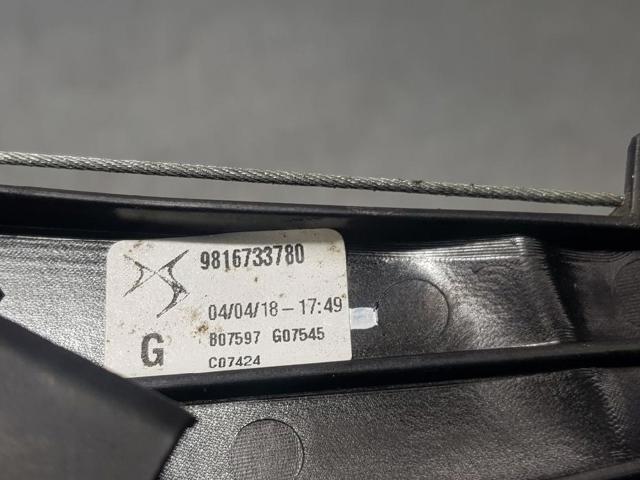 9816733780 PEUGEOT Механизм стеклоподъемника двери задней левой купить в Каменское
