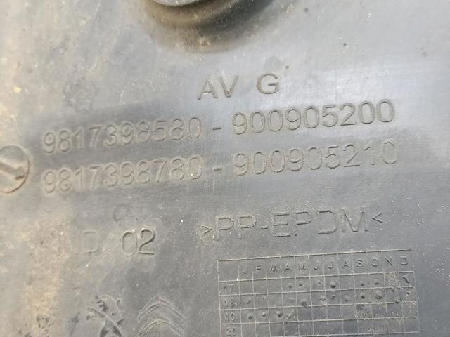 PEUGEOT 9817398580 Подкрылок крыла переднего левый в наличии Украина
