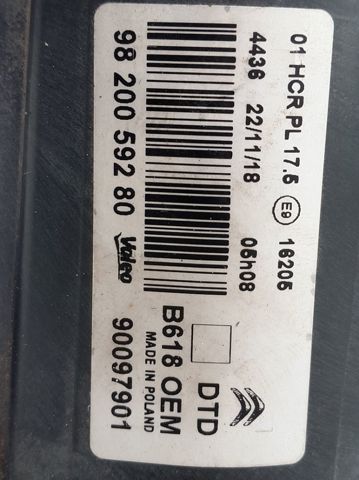 PEUGEOT 9820059280 Фара правая в наличии Кривой Рог