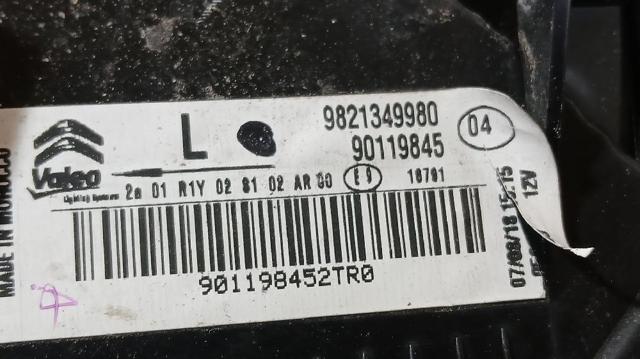 PEUGEOT 9821349980 Фонарь задний левый внешний в наличии Одесса
