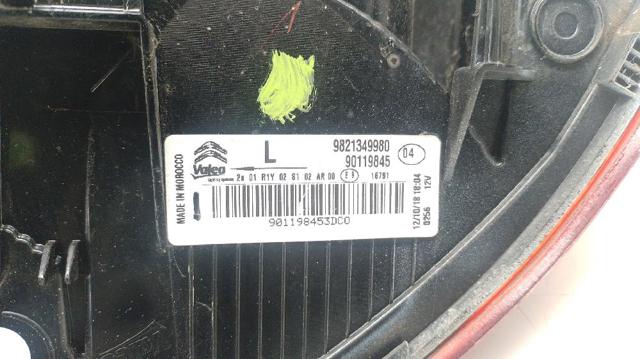9821349980 PEUGEOT Фонарь задний левый внешний купить в Чернигов