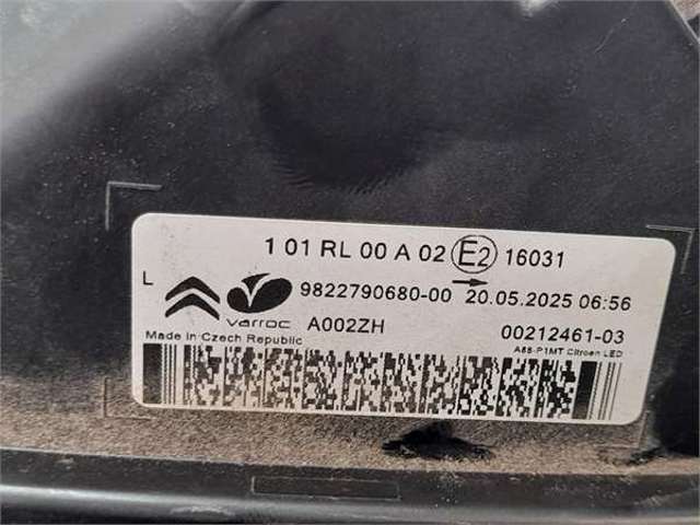 PEUGEOT 9822790680 Фара дневного света левая в наличии Львов