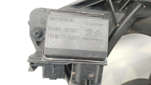 PEUGEOT 9827752980 Диффузор радиатора охлаждения, в сборе с мотором и крыльчаткой в наличии Хмельницкий