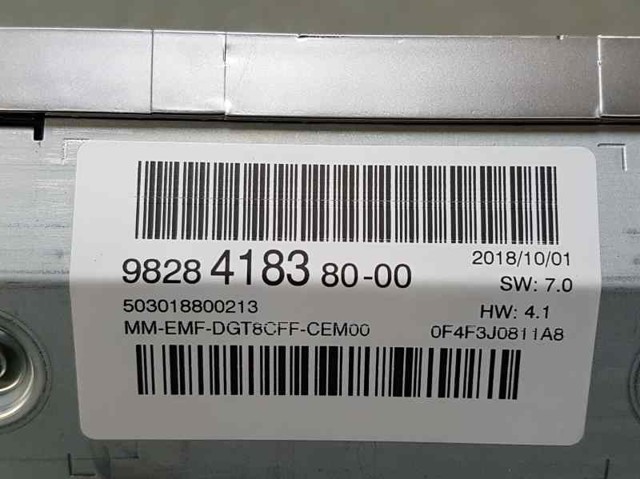 PEUGEOT 9828418380 Дисплей многофункциональный в наличии Чернигов