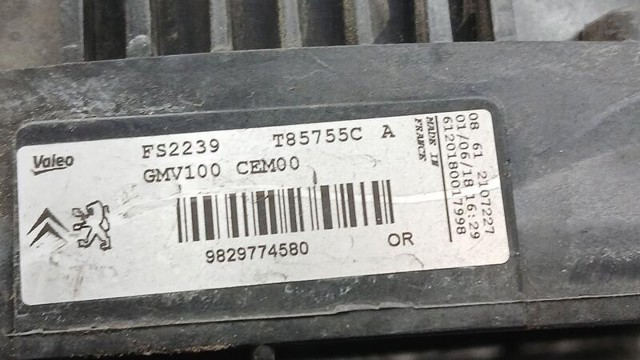 PEUGEOT 9829774580 Диффузор вентилятора в сборе с мотором и крыльчаткой в наличии Ровно