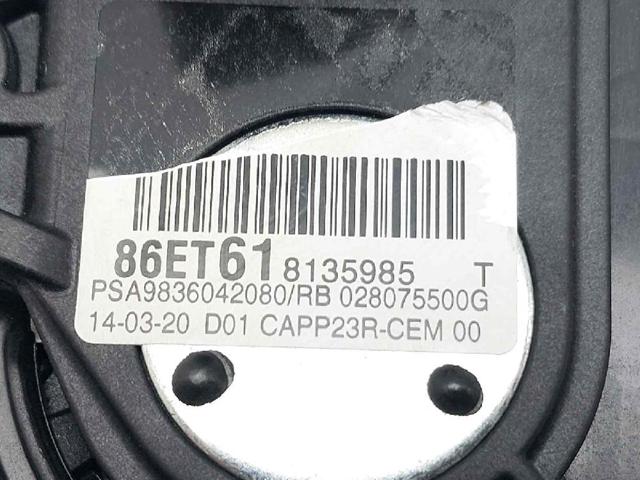 Pedal de gás (de acelerador) Peugeot 508 FC, FJ, F4