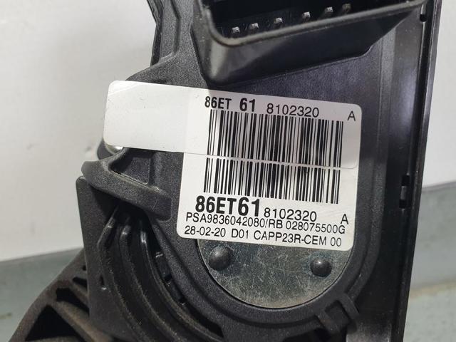 Pedal de gás (de acelerador) Peugeot 508 FC, FJ, F4