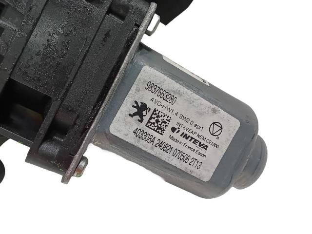 9837663280 PEUGEOT Мотор стеклоподъемника двери передней правой купить в Хмельницкий