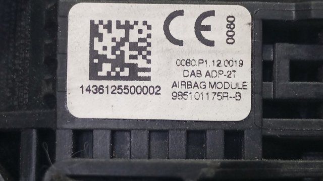 985101175R Подушка безопасности (AIRBAG) водительская купить Полтава