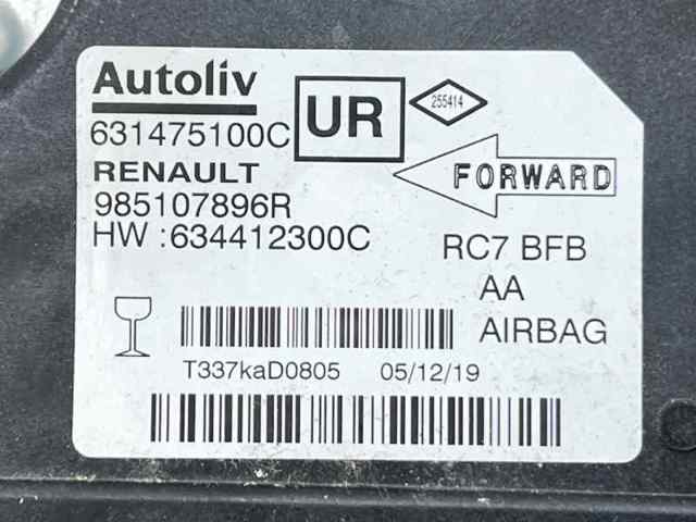 985107896R RENAULT Модуль-процессор управления подушкой безопасности (ЭБУ AIRBAG) купить в Ужгород