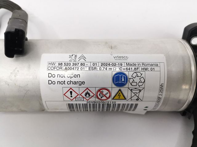 9852039780 PEUGEOT Конденсатор системы start/stop купить в Одесса