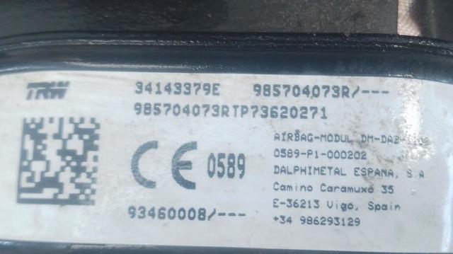 985704073R Подушка безопасности водителя купить Тернополь